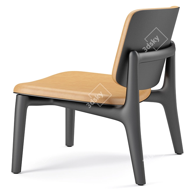 Sleek Curve Poliform Armchair 3D model image 3