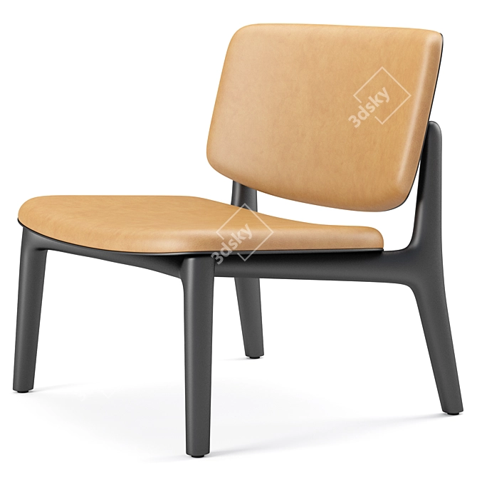 Sleek Curve Poliform Armchair 3D model image 4