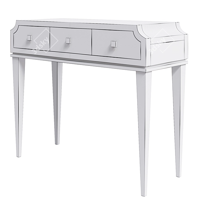 Elegant Sanremi Sofia Dressing Table 3D model image 2