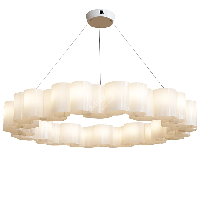 Stylish Honey Pendant Lamps 3D model image 2