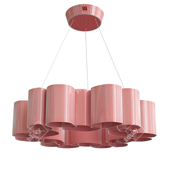 Stylish Honey Pendant Lamps 3D model image 4