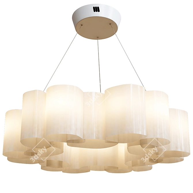 Stylish Honey Pendant Lamps 3D model image 5