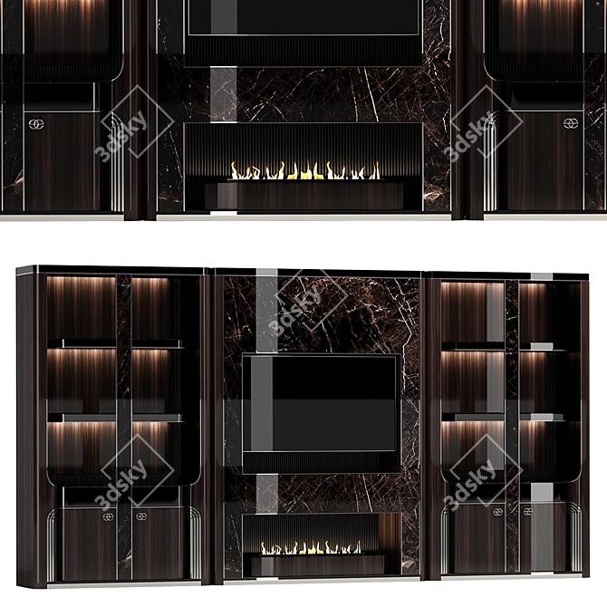 Luxury TV Stand by Elve 3D model image 1