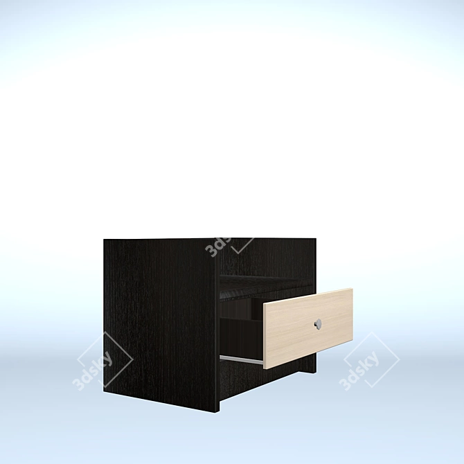 Contemporary Bedroom Furniture Set Cabinet 3D model image 2