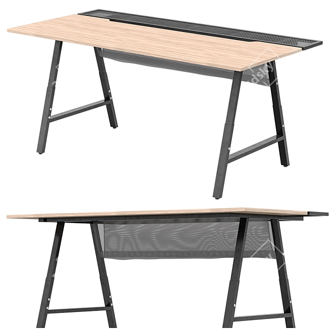 IKEA UTESPELARE Gaming Desk 3D model image 1