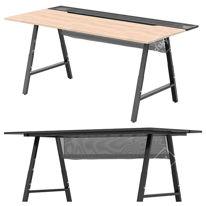 IKEA UTESPELARE Gaming Desk 3D model image 3