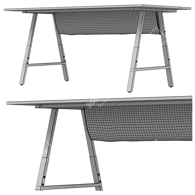 IKEA UTESPELARE Gaming Desk 3D model image 6