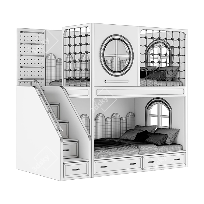 Kids Furniture Model Set 3D 3D model image 3