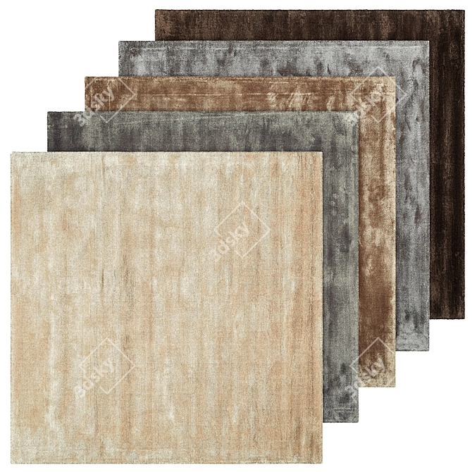 Luxury Restoration Hardware Rugs Collection 3D model image 1