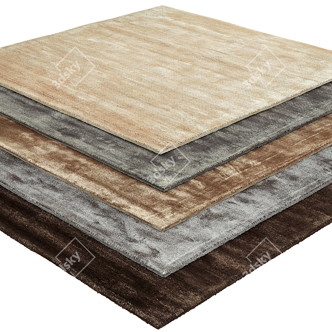 Luxury Restoration Hardware Rugs Collection 3D model image 2