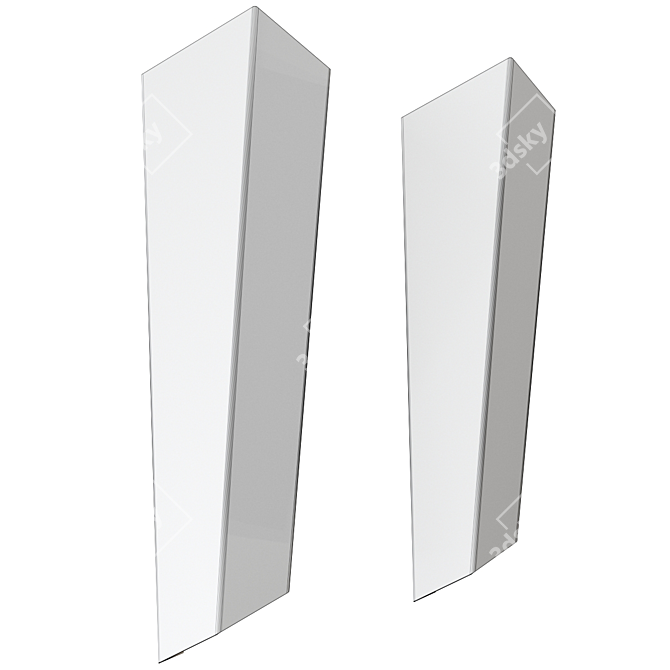 Sleek Vega Wall Lamp Set 3D model image 4