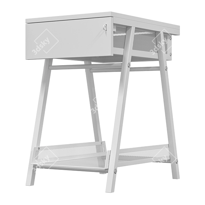 IKEA TROTTEN Nightstand with Drawers 3D model image 6