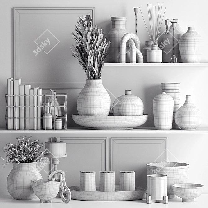 Premium 3D Decorative Set 34 3D model image 5