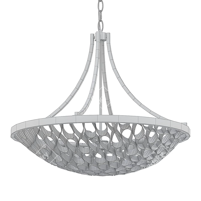 Ventura 6-Light Pendant in Opulent Gold 3D model image 2