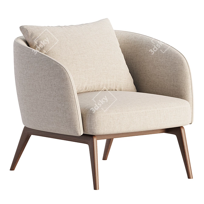 Modern Cosmo Armchair by HC28 3D model image 1