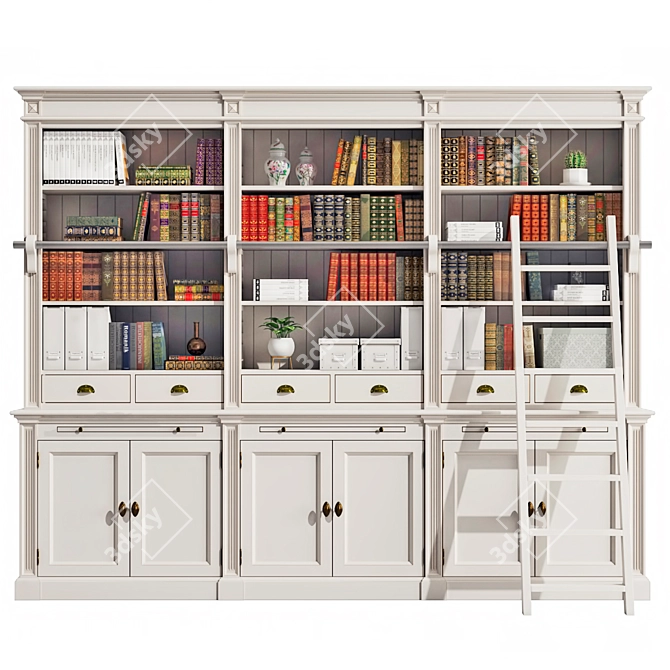 Deco Meuble Bookshelves Collection 3D model image 9