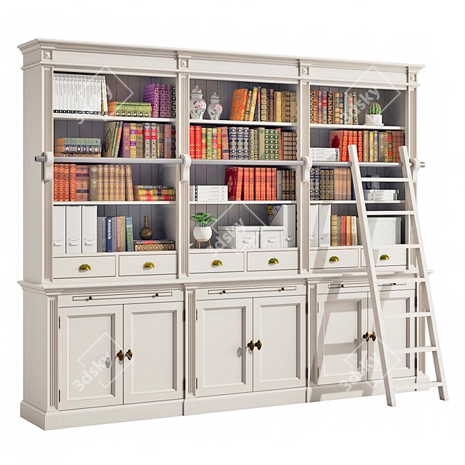 Deco Meuble Bookshelves Collection 3D model image 10