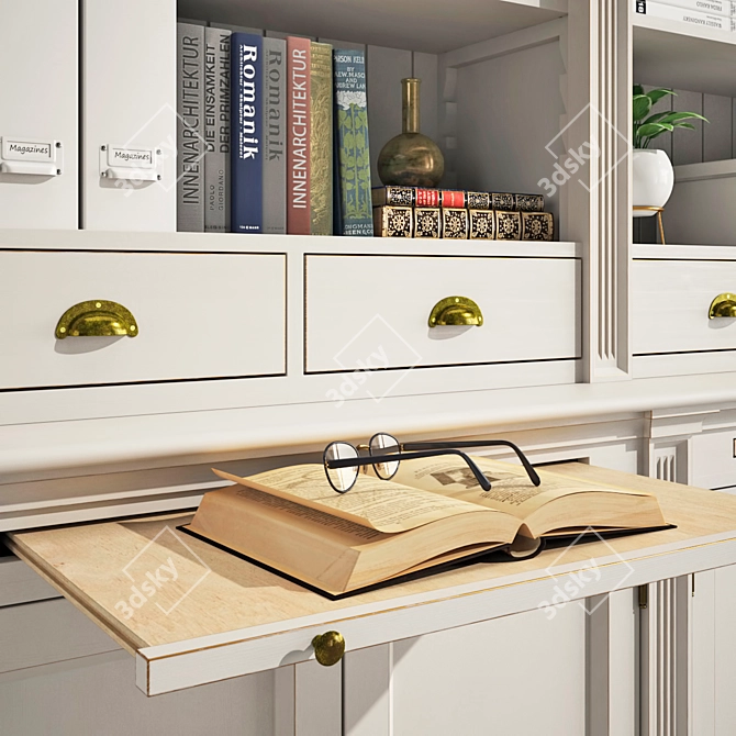 Deco Meuble Bookshelves Collection 3D model image 13