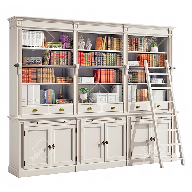 Deco Meuble Bookshelves Collection 3D model image 16