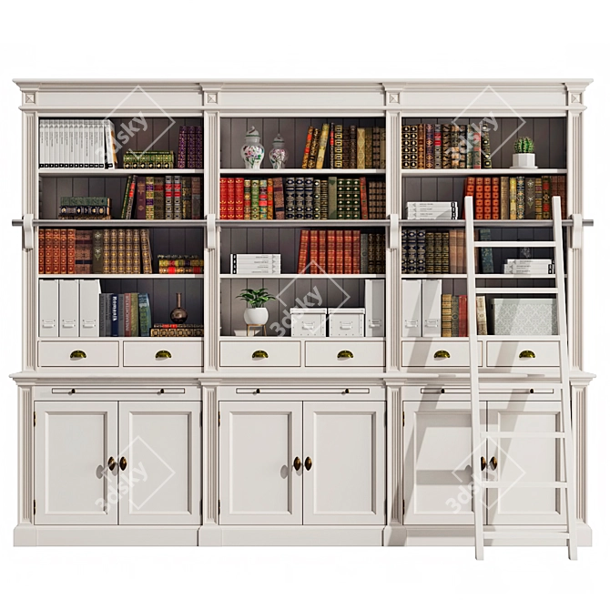 Deco Meuble Bookshelves Collection 3D model image 22