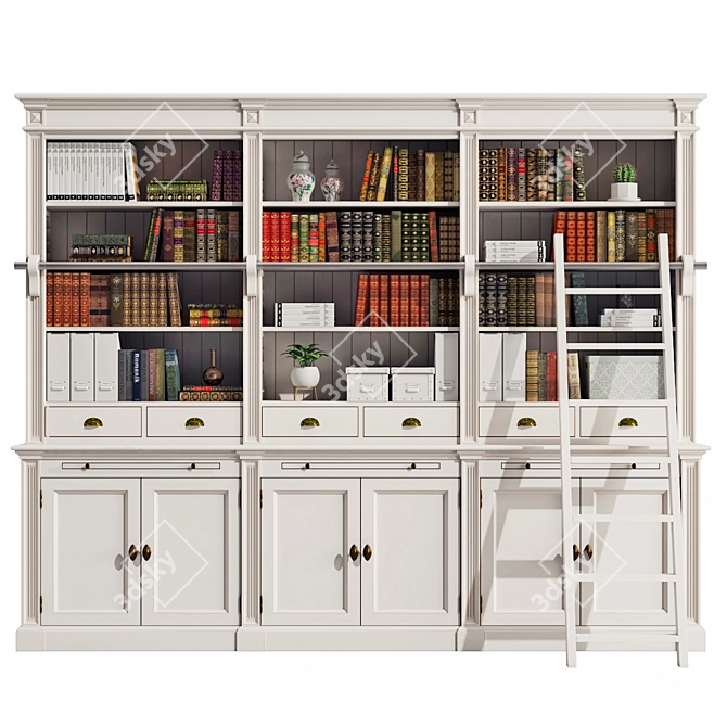 Deco Meuble Bookshelves Collection 3D model image 29