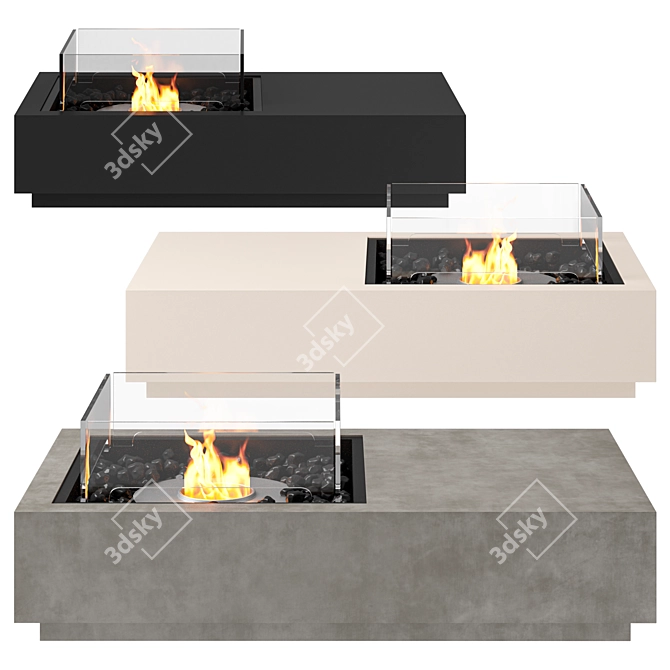 EcoSmart Manhattan Fire Pit Table 3D model image 1