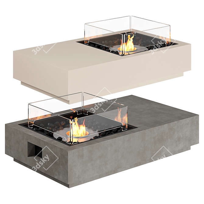 EcoSmart Manhattan Fire Pit Table 3D model image 2