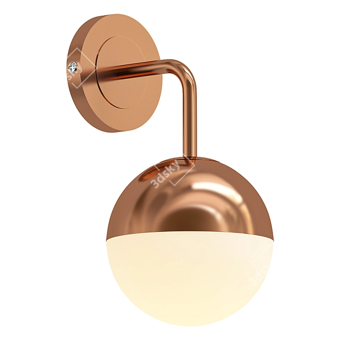 Copper Luminary Light Fixture Copper 3D model image 1