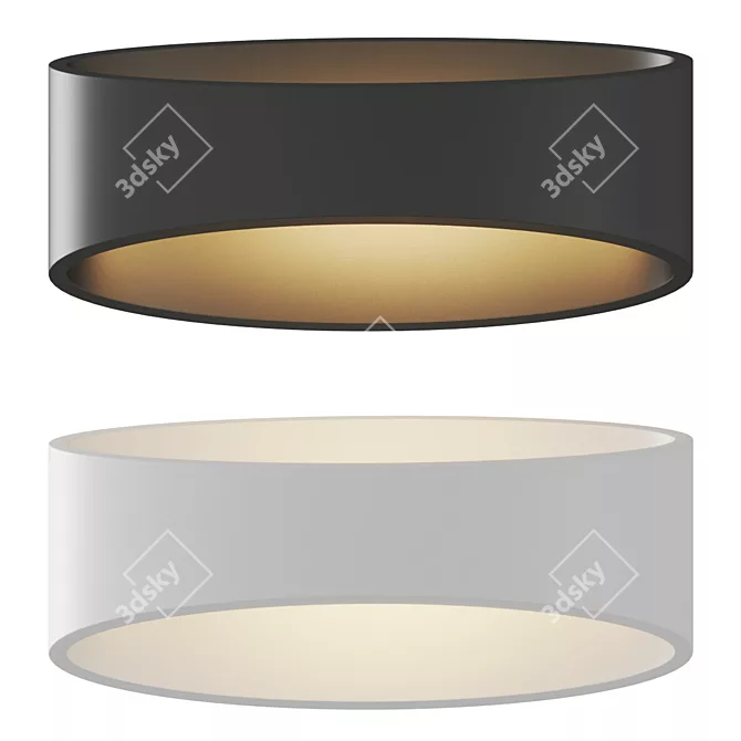 Elegant Trame Sconce Pair 3D model image 1