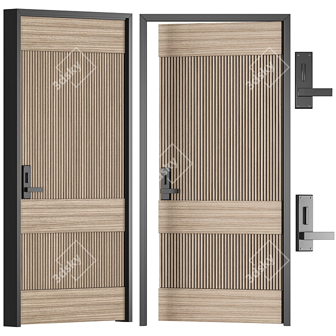 Modern Interior Door Collection 05 3D model image 4