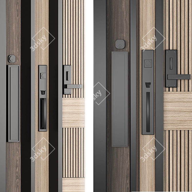 Modern Interior Door Collection 05 3D model image 6