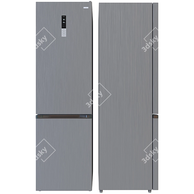 DEXP Silver Fridge RF-CN350DMG/S 3D model image 1