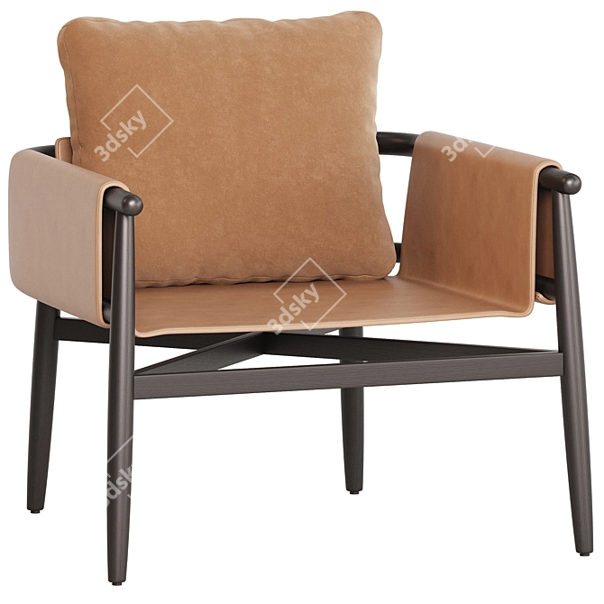 Modern Armchair 3D Model Collection 3D model image 1