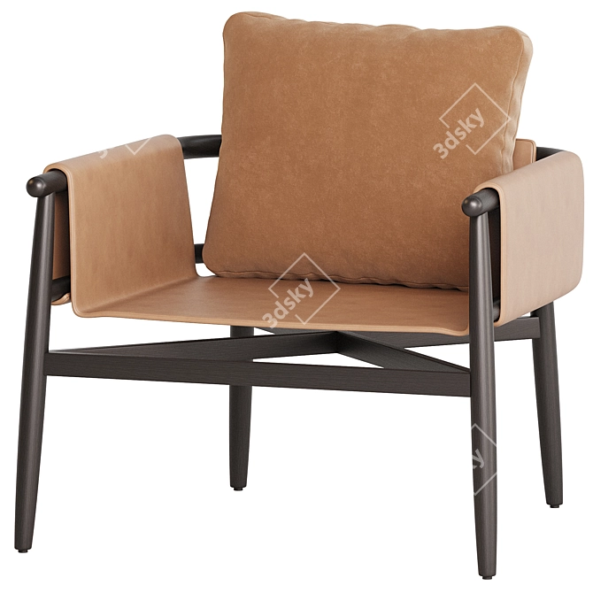 Modern Armchair 3D Model Collection 3D model image 2