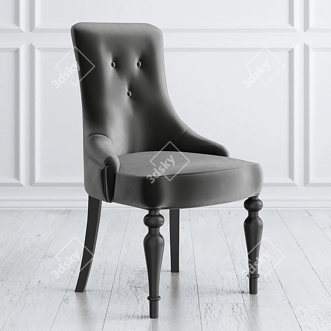 Velvet Garden Chair Set 3D model image 3