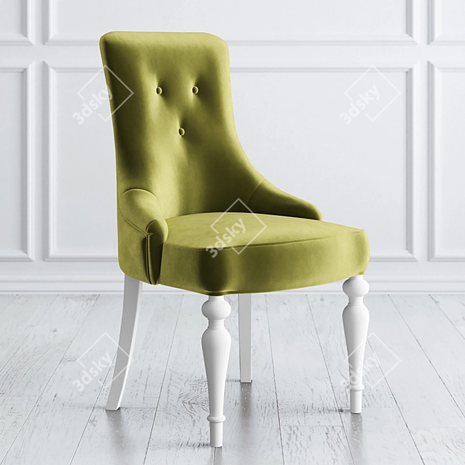 Velvet Garden Chair Set 3D model image 4