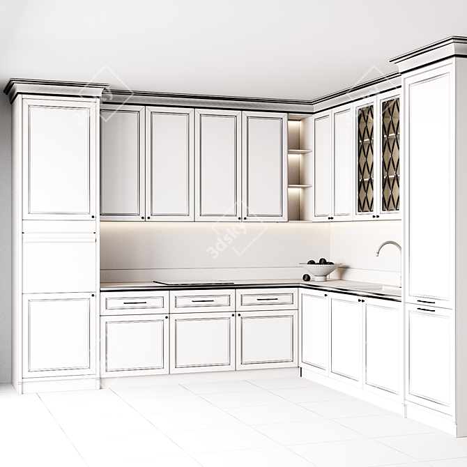 Modular Kitchen - Millimeters 3D model image 5