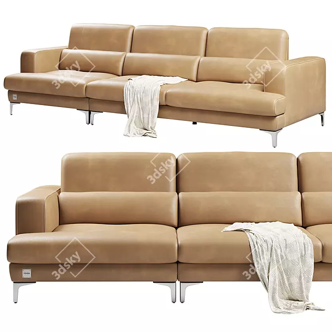 Modern Comfort: FENDA Egg Sofa 3D model image 1