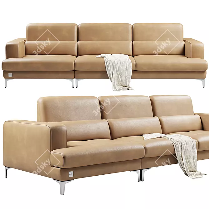 Modern Comfort: FENDA Egg Sofa 3D model image 2