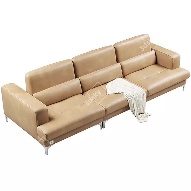 Modern Comfort: FENDA Egg Sofa 3D model image 3