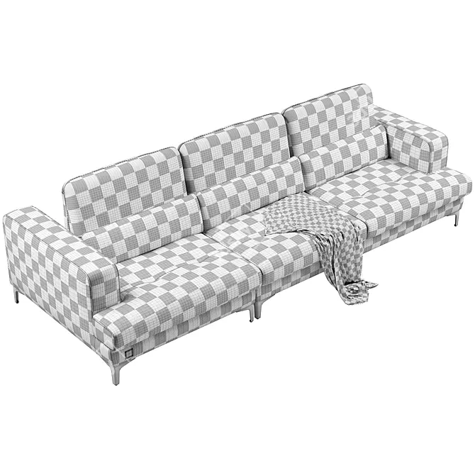 Modern Comfort: FENDA Egg Sofa 3D model image 4