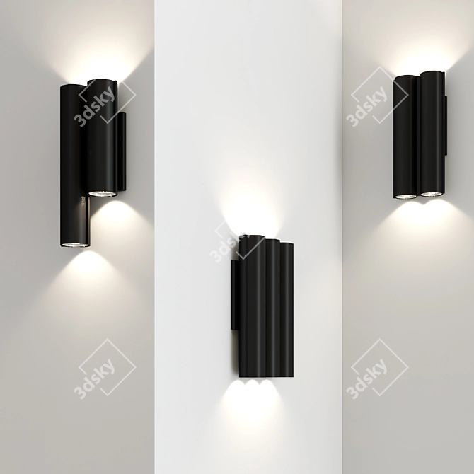 Minimalist Silo Wall Lamp 3D model image 2