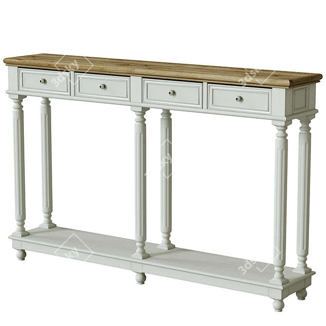 NeoClassic American Console 3D model image 1