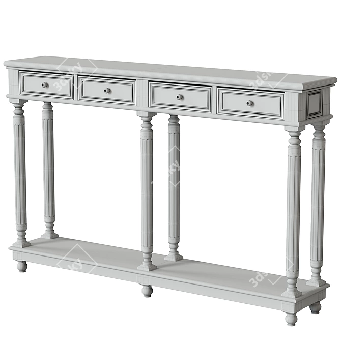 NeoClassic American Console 3D model image 3