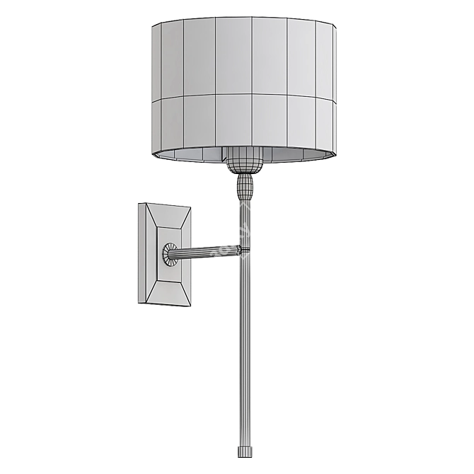 Elegant Wall Light Fixture by Heathfield 3D model image 2