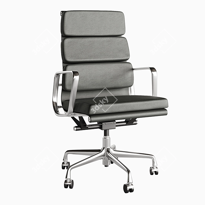 Eames Soft Pad Chairs: Iconic Design 3D model image 4