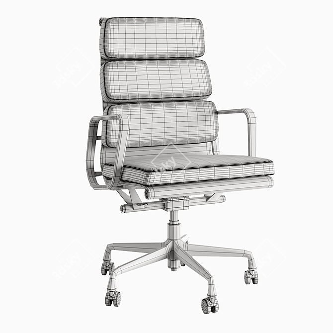 Eames Soft Pad Chairs: Iconic Design 3D model image 5