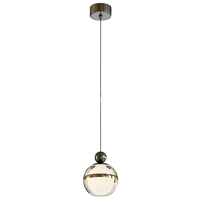 Modern Pendant Light Fixture: Lampatron Elvard 3D model image 2