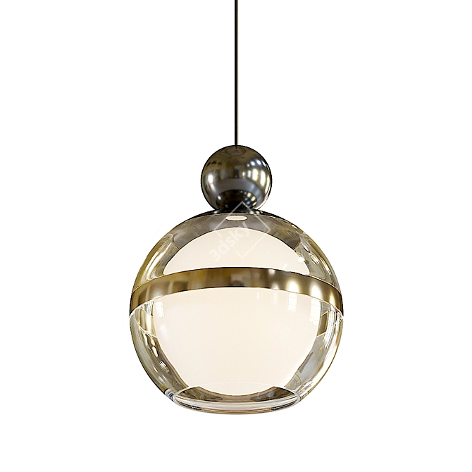 Modern Pendant Light Fixture: Lampatron Elvard 3D model image 3