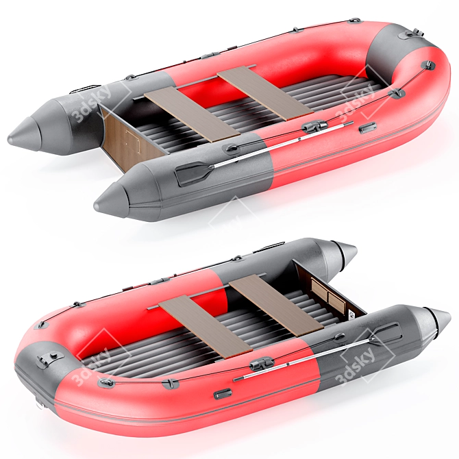 Hunter 335 PVC Boat Kit 3D model image 2